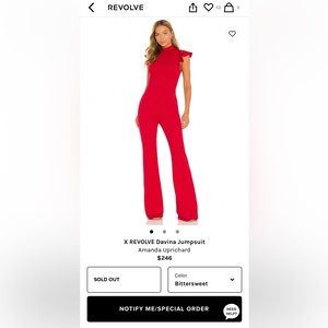 Amanda Uprichard jumpsuit
